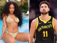 Megan Thee Stallion Supports Klay Thompson at Charity Baseball Game! ⚾️